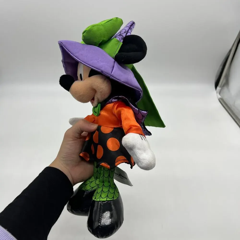 Disney Parks Minnie Mouse Halloween Plush Stuffed Dolls Witch 12